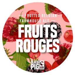 [BLACKPIG_SAISON-FRUITSROUGES_24X33CL] BLACKPIG | FRUITS ROUGES | Fruited Farmhouse Ale (24x33cl)